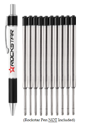 Rockstar Ink Pen Refills - 10 Pack