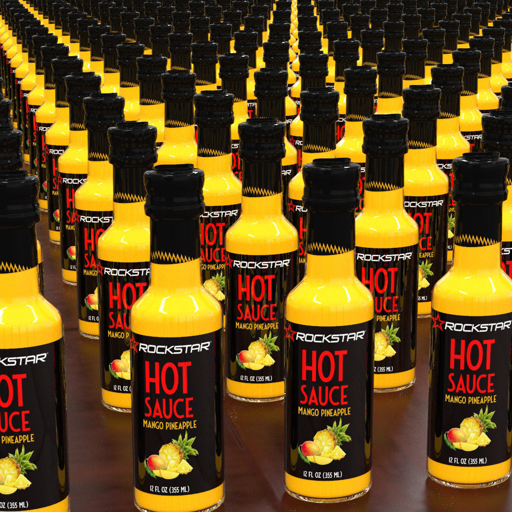 Rockstar Mango Pineapple Hot Sauce - 5 oz (1 Pack)