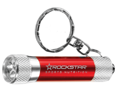 Rockstar Sports Nutrition LED Flashlight Key Chain