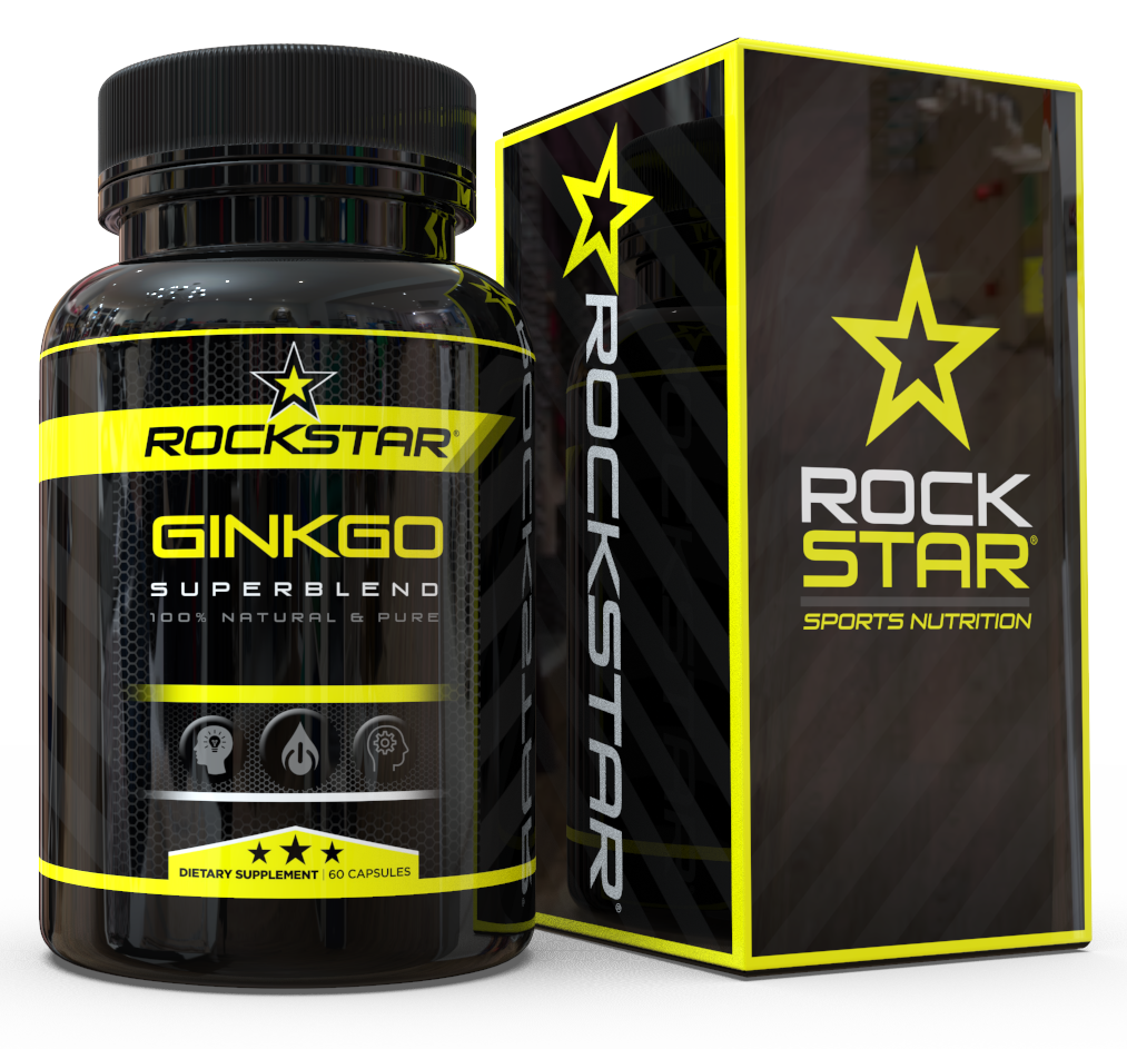 Rockstar Ginkgo Dietary Supplement Superblend, 60 Capsules