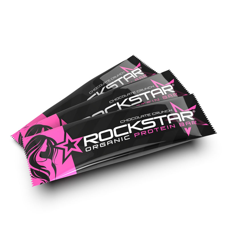 Rockstar Organic Protein Bar for Women, 12 pack